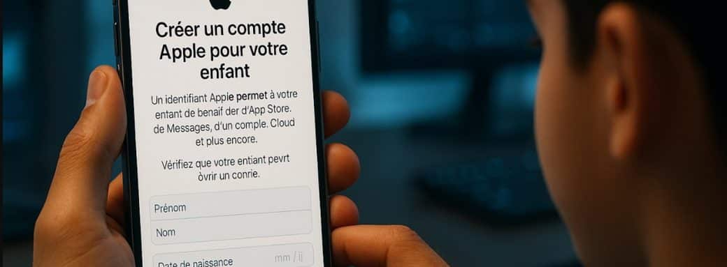 creer compte apple enfant