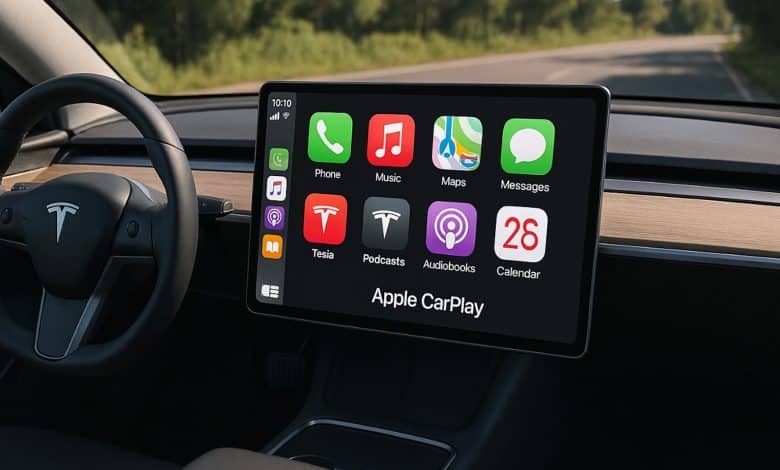 tesla apple carplay