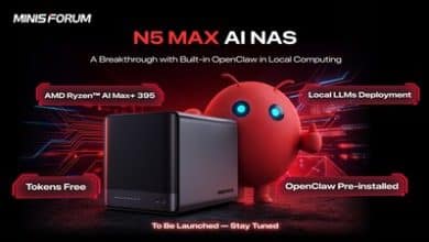 MINISFORUM présente le N5 MAX, un NAS IA axé sur la sécurité et la performance locale.