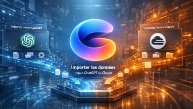 gemini importation donnees chatgpt claude