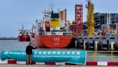 Envision exporte la première cargaison mondiale d’ammoniac vert vers la Corée du Sud.