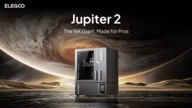 Elegoo Jupiter 2 propose une impression 3D résine grand format et haute précision.
