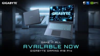 Découvrez le GIGABYTE GAMING A18 PRO, un portable puissant au design fin et immersif.