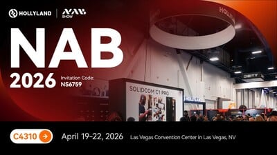 Hollyland dévoile au NAB 2026 ses nouveautés audio et vidéo pour les pros.