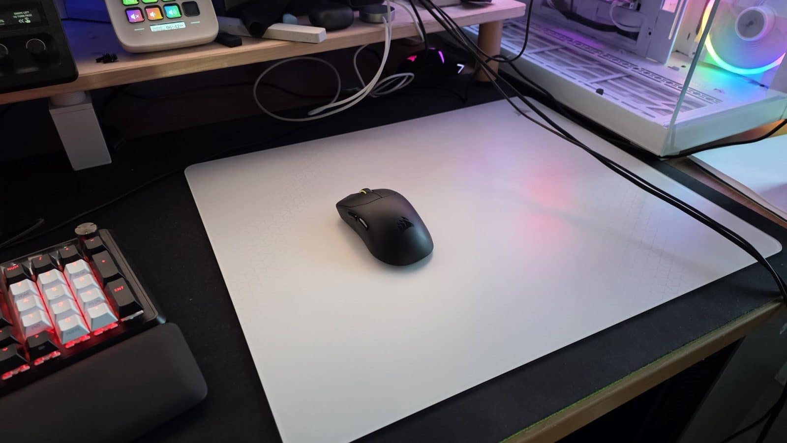 Corsair MM Glass - Sur mon bureau