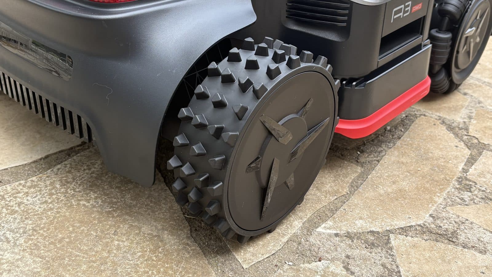 Roue arrières avec des crampons