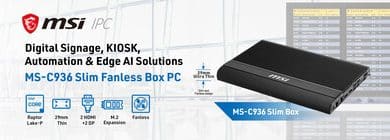 MSI IPC présente le MS-C936 et le MS-CF27 pour l’industrie connectée AIoT.