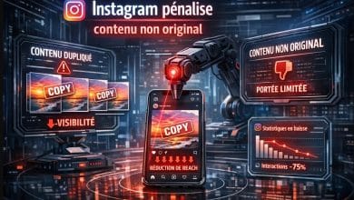 instagram contenu non original