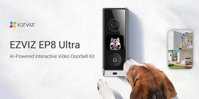 La sonnette vidéo EZVIZ EP8 Ultra offre sécurité avancée et interactions personnalisées.