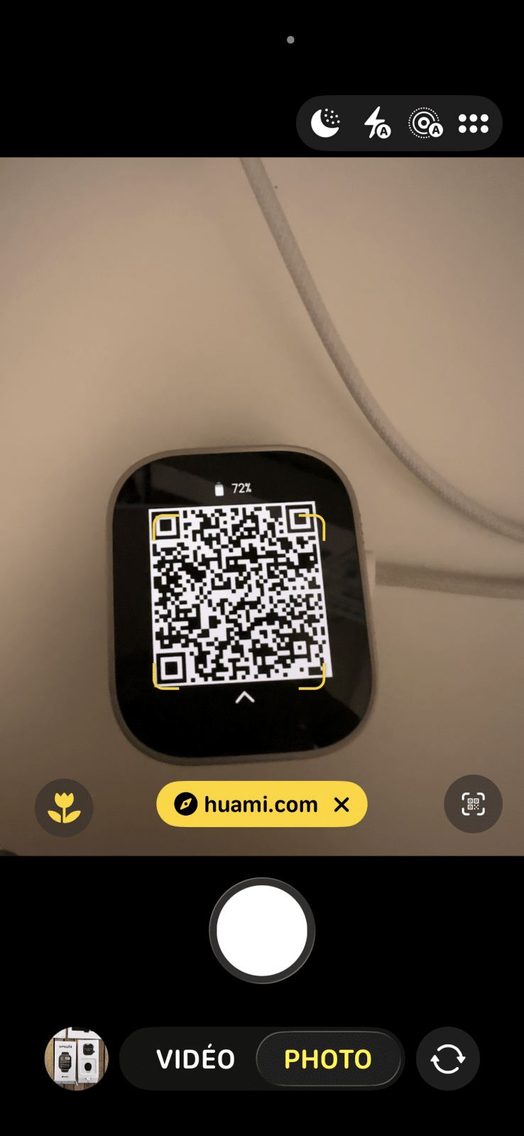 Amazfit Bip Max QR code d'installation