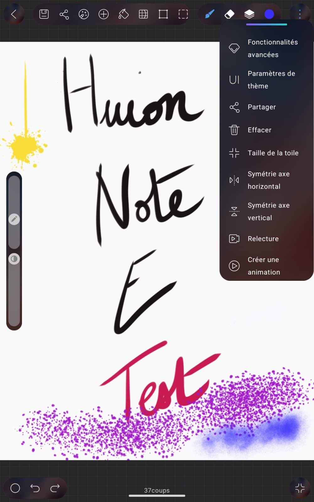 Pris de note Huion Note E