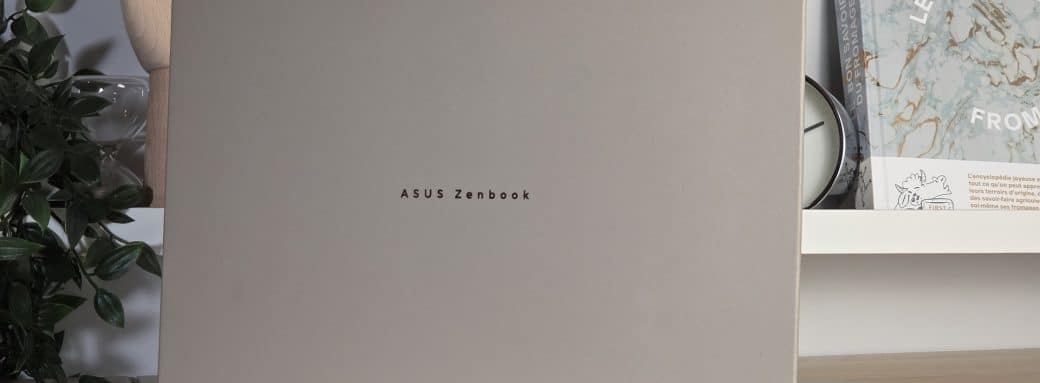 Capot fermé de l'ASUS Zenbook A16 avec le logo ASUS Zenbook