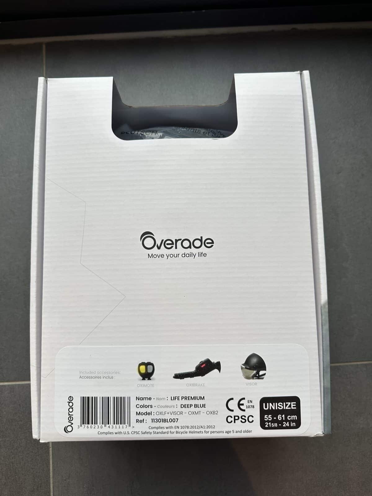 Box Casque Overade Life