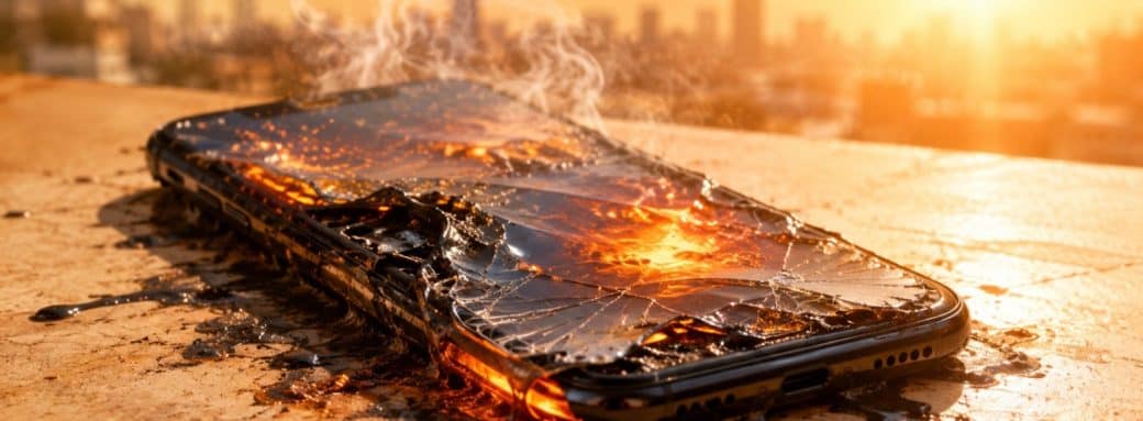 canicule erreurs smartphone