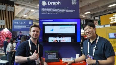 Léo du Café du Geek et le CEO de Draph sur le stand à VivaTech 2026
