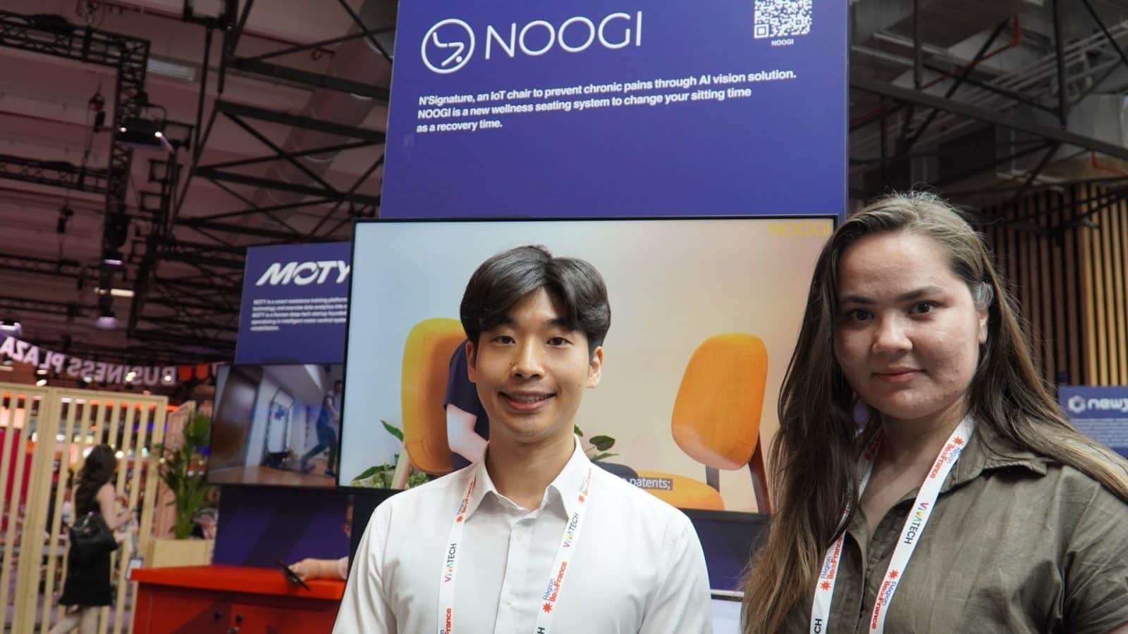 Le stand NOOGI et la chaise connectée N'Signature à VivaTech 2026