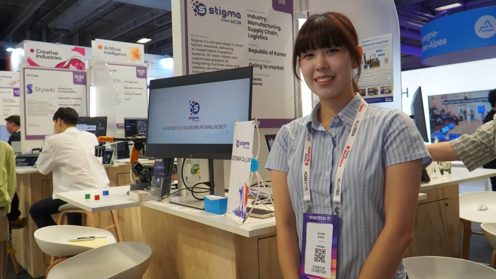 Démo du robot de bin-picking à vision 3D de STIGMA à VivaTech 2026