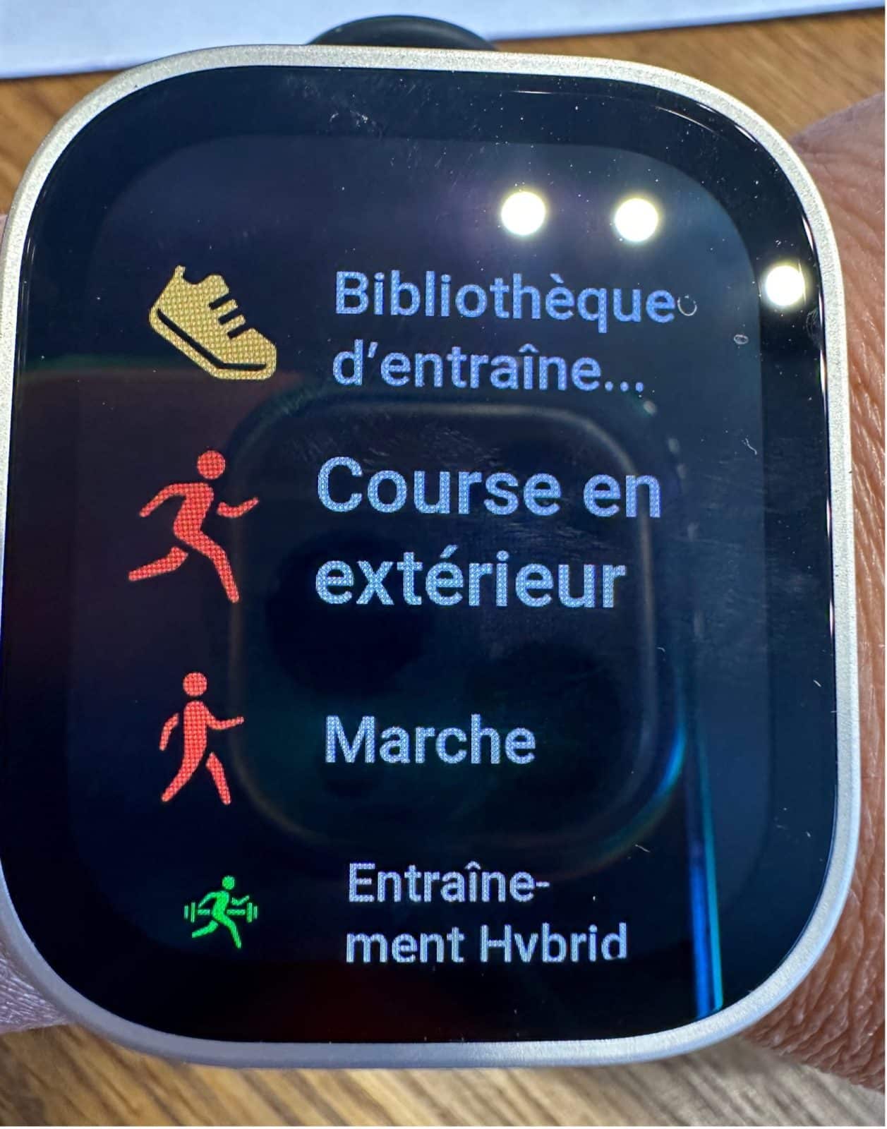 Amazfit Bip Max menu sport 1