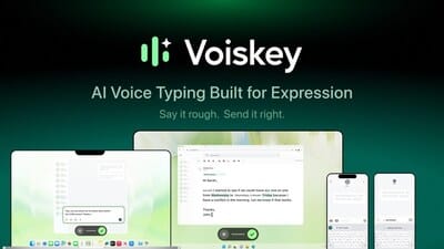 Voiskey lance une application vocale IA qui transforme la productivité au travail.