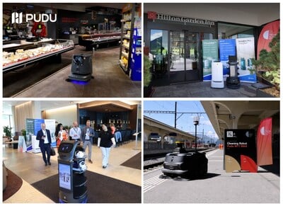 Pudu Robotics présente ses robots intelligents lors du Davos Tech Summit 2026.
