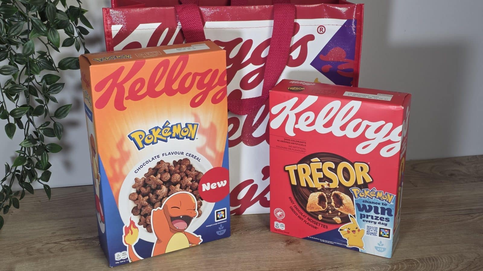Boîtes de céréales Kellogg's x Pokémon : l'édition spéciale au chocolat avec Salamèche et le paquet Trésor relooké Pikachu