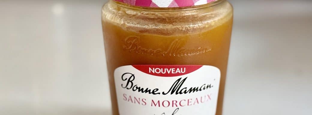 Pot de confiture Bonne Maman sans morceaux pêche, 70 % de fruits