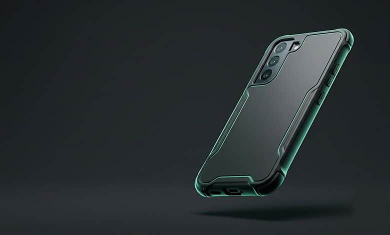 Coque de protection à coussin d'air pour smartphone, visuel du guide Rhinoshield AirX du Café du Geek