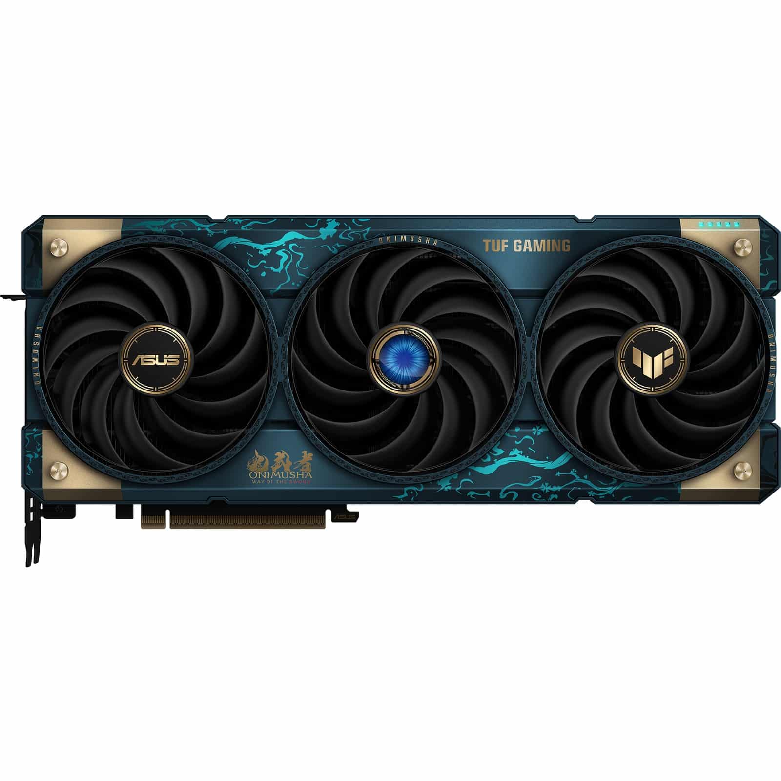 La carte graphique ASUS TUF Gaming Radeon RX 9070 XT en édition Onimusha Way of the Sword