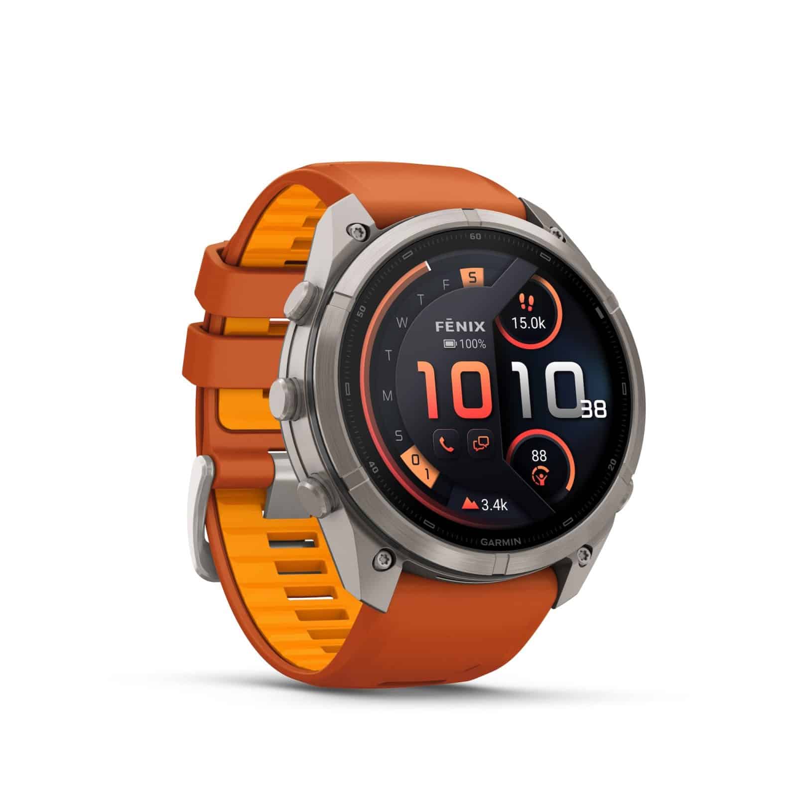 Garmin fēnix 9 Pro 51 mm en titane, coloris Autumn Spark