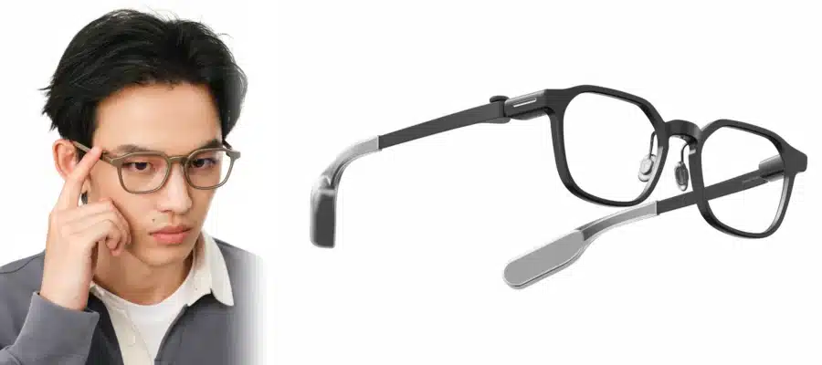 RayNeo iO en coloris Polar Night et Dune, vue de face