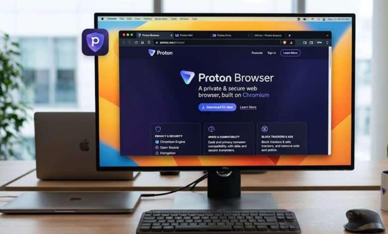 navigateur web proton google chrome