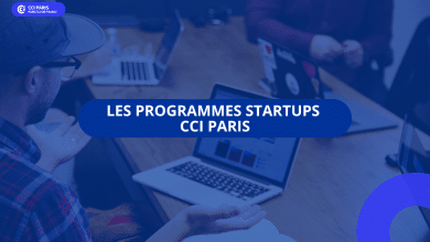 Bandeau officiel des programmes startups de la CCI Paris Île-de-France