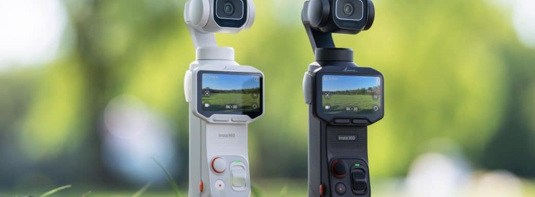 Insta360 Luna Pro dans les coloris noir cosmique et blanc stellaire