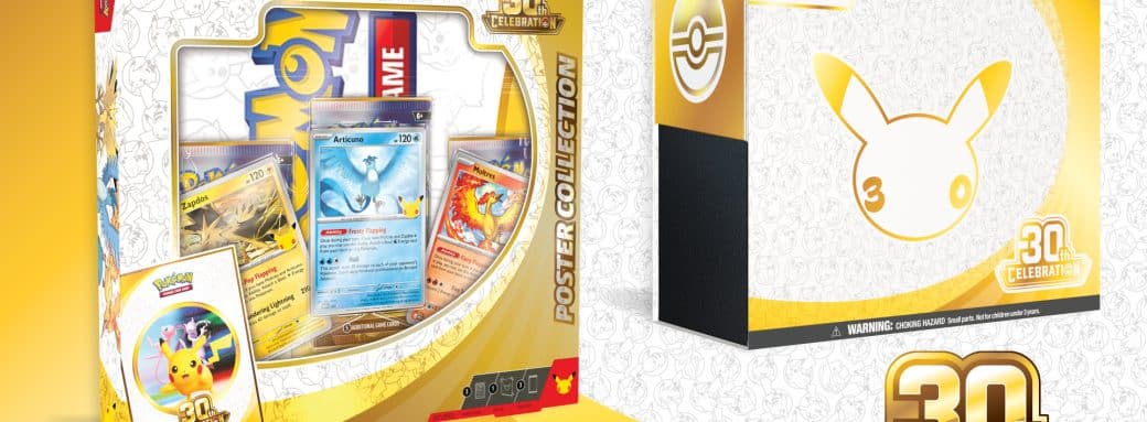 Coffret et collection de cartes Pokémon de l'extension du 30e anniversaire