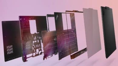 Vue éclatée du châssis Space Frame du ThinkPad X1 Carbon Gen 14, principale différence avec le X1 Carbon Gen 13